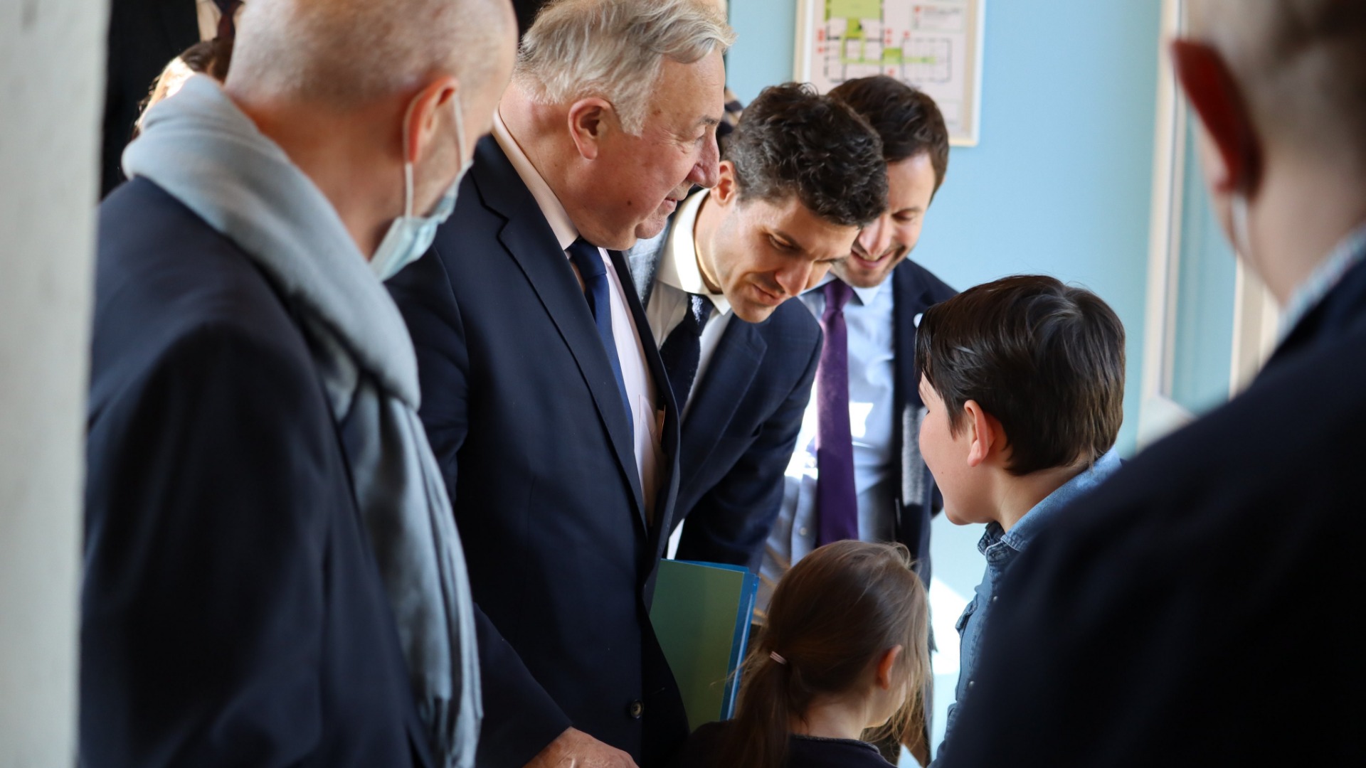 Gérard Larcher, président du Sénat, rencontre des jeunes accompagnés par la MECS de Langres
