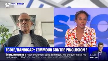 Jean-Louis Garcia a réagi aux propos d'Eric Zemmour sur l'école inclusive